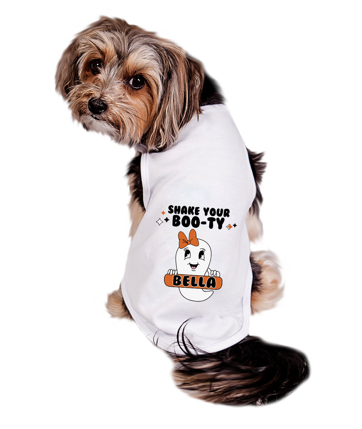 Halloween Dog Shirt | Personalized Shake Your Boo-ty Girl Ghost